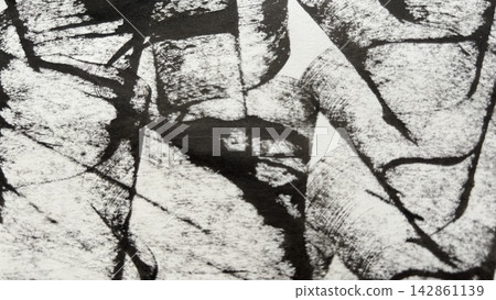 A background that evokes the texture of Japanese paper, a drawing in ink depicting brushstrokes like a flag fluttering in the wind, and a banner-sized, faded brush pattern. A background that evokes the texture of Japanese paper, a drawing in ink depicting brushstrokes like a flag fluttering in the wind, and a banner-sized, faded brush pattern. 142861139