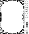 Decorative frame. Art Nouveau style. (A4 size) Decorative frame. Art Nouveau style. (A4 size) 142861970