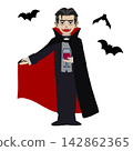 An illustration of a man dressed as a vampire, holding a wine glass and spreading his cape (for Halloween). An illustration of a man dressed as a vampire, holding a wine glass and spreading his cape (for Halloween). 142862365