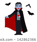 An illustration of a vampire holding a wine glass and spreading its cape (for Halloween). An illustration of a vampire holding a wine glass and spreading its cape (for Halloween). 142862366