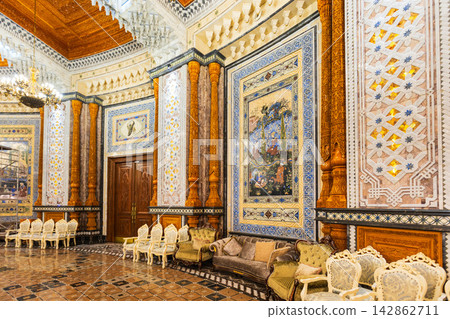 Kokhi Navruz Palace interior in Dushanbe city, Tajikistan Kokhi Navruz Palace interior in Dushanbe city, Tajikistan 142862711