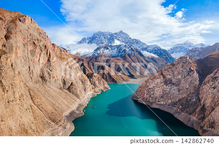 Seven Lakes in Fann mountains in Tajikistan Seven Lakes in Fann mountains in Tajikistan 142862740