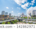 Scenery in front of the east exit of JR Kawaguchi Station, Saitama Prefecture, Kawaguchi City 142862971