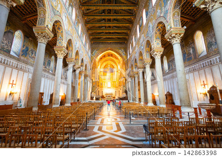 Monreale Cathedral or Duomo di Monreale in Palermo Monreale Cathedral or Duomo di Monreale in Palermo 142863398
