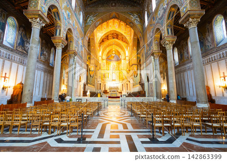 Monreale Cathedral or Duomo di Monreale in Palermo Monreale Cathedral or Duomo di Monreale in Palermo 142863399