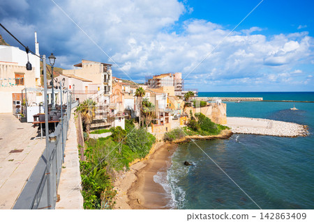 Castellammare del Golfo town in Sicily island Castellammare del Golfo town in Sicily island 142863409