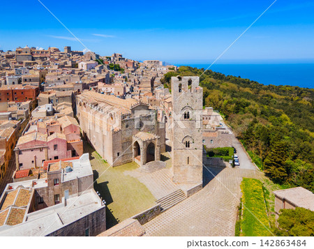 Torre di Re Federico tower, Royal Cathedral in Erice Torre di Re Federico tower, Royal Cathedral in Erice 142863484