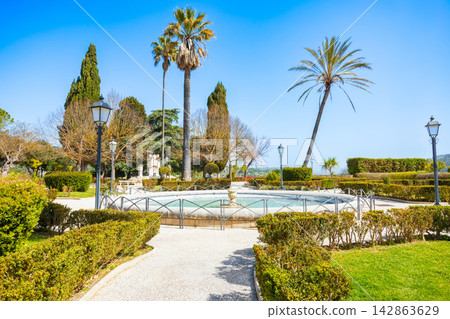 Ragusa Giardino Ibleo Garden in Sicily, Italy 142863629