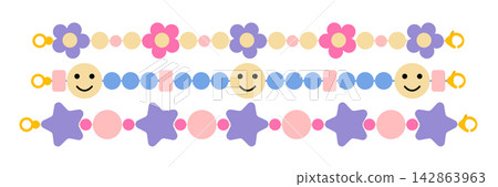 Plastic bead bracelets Plastic bead bracelets 142863963