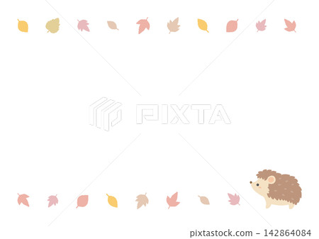 刺蝟與落葉相框 刺蝟與落葉相框 142864084