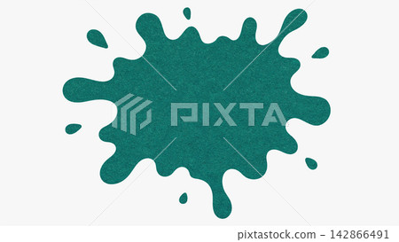 Dark emerald splash with copy space from textured paper isolated on white background. Abstract cutout stain and splat blot Dark emerald splash with copy space from textured paper isolated on white background. Abstract cutout stain and splat blot 142866491