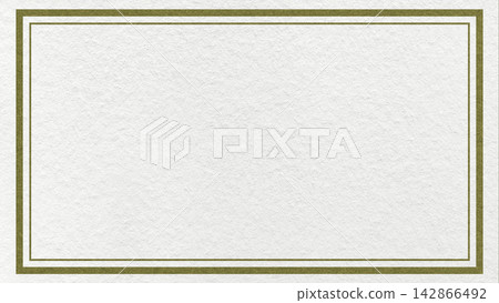 Textured white paper background with olive green double frame border and copy space for banner, presentation, template Textured white paper background with olive green double frame border and copy space for banner, presentation, template 142866492
