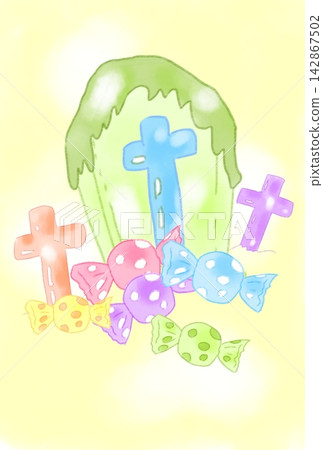 Christian tombs made of candy Christian tombs made of candy 142867502