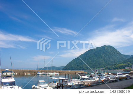別府漁港和高崎山 142868059