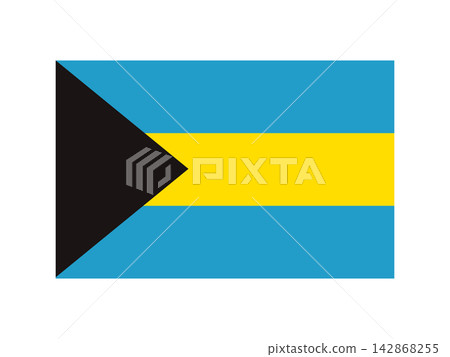 Bahamian flag illustration material 3 Bahamian flag illustration material 3 142868255