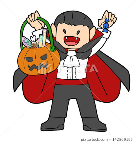 Dracula holding sweets Dracula holding sweets 142869195