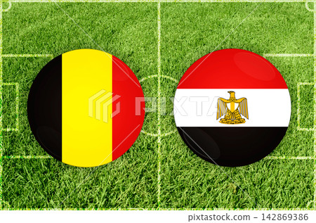 Belgium vs Egypt football match 142869386