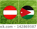 Austria vs Jordan football match 142869387