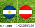 Argentina vs Austria football match 142869389