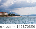 Tivat Waterfront Promenade With Mountains And Adriatic Sea 142870350