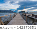 Budva Bay Pier Under A Dramatic Stormy Sky 142870351