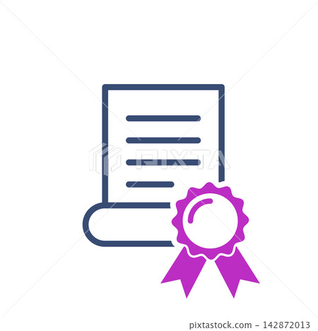 Diploma, Graduate Certificate Icon Vector Template Diploma, Graduate Certificate Icon Vector Template 142872013