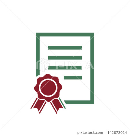 Diploma, Graduate Certificate Icon Vector Template Diploma, Graduate Certificate Icon Vector Template 142872014