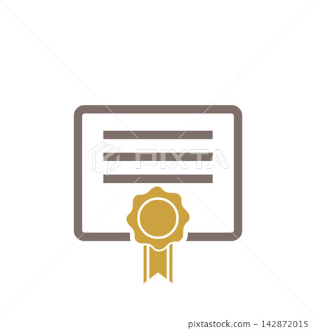 Diploma, Graduate Certificate Icon Vector Template Diploma, Graduate Certificate Icon Vector Template 142872015