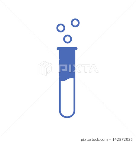 Flask Tube Chemical Laboratory Icon Vector Illustration Design 142872025