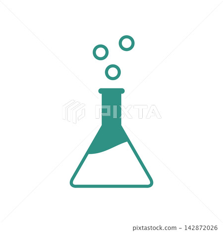 Flask Tube Chemical Laboratory Icon Vector Illustration Design Flask Tube Chemical Laboratory Icon Vector Illustration Design 142872026