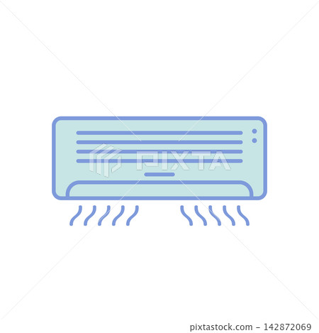 Air Conditioner Icon Vector Template Illustration Design 142872069