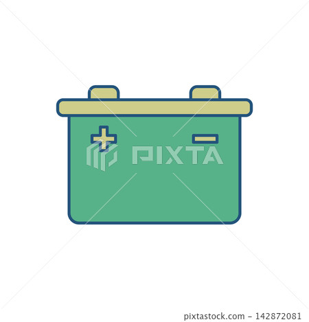 Car Battery Icon Vector Template Illustration Design Car Battery Icon Vector Template Illustration Design 142872081