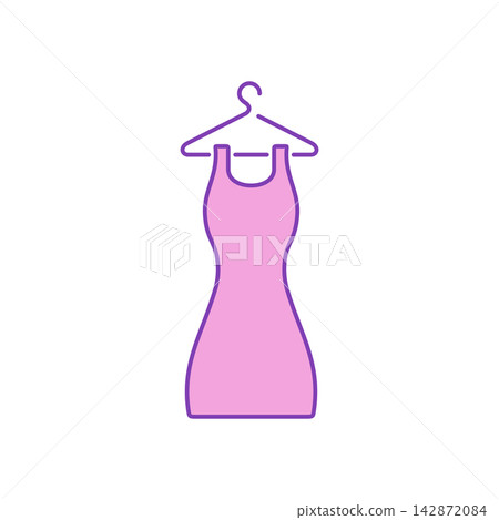 Dress Cloth Icon Vector Template Illustration Design Dress Cloth Icon Vector Template Illustration Design 142872084