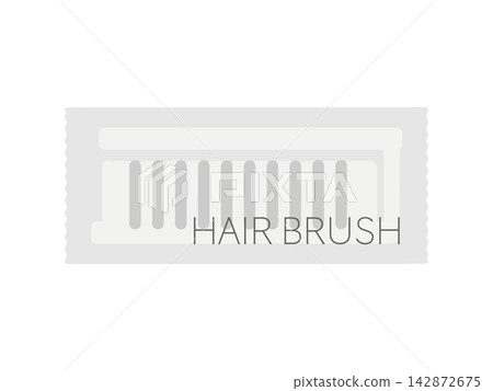 Hairbrush, amenity goods, illustration Hairbrush, amenity goods, illustration 142872675