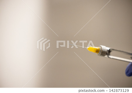Metal dental crowns with pin placement prosthetic restoration close up Metal dental crowns with pin placement prosthetic restoration close up 142873129