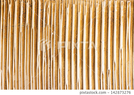 Warm wooden texture with soft striped pattern natural organic surface Warm wooden texture with soft striped pattern natural organic surface 142873276