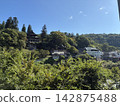 一座被新鮮綠樹環繞的寺廟 142875488