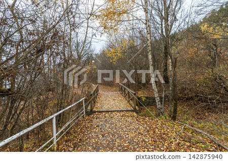 Balkan Mountains autumn near village of Zasele, Bulgaria. Balkan Mountains autumn near village of Zasele, Bulgaria. 142875940