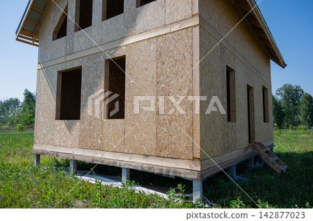 SIP panel house without windows. SIP panel house without windows. 142877023