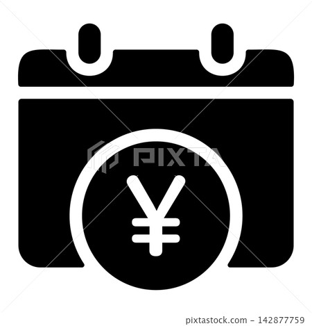 Money Calendar Icon Money Calendar Icon 142877759