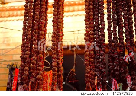 Rudraksha rosary/mala from Changunarayan, Nepal Rudraksha rosary/mala from Changunarayan, Nepal 142877836