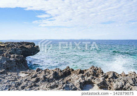 Cape Kabeeru, Kudaka Island, Okinawa Cape Kabeeru, Kudaka Island, Okinawa 142879075