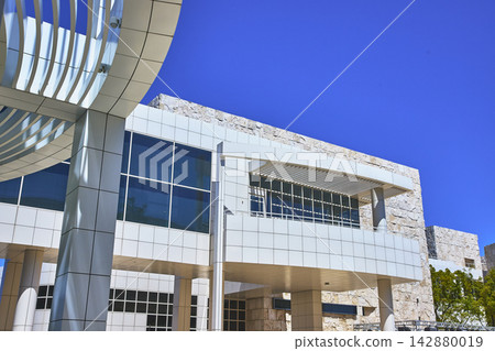 Modern Architecture Detail at The Getty Center in Los Angeles California Modern Architecture Detail at The Getty Center in Los Angeles California 142880019