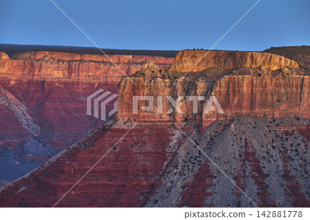 Grand Canyon Sunrise Layers and Cliffs at Twin Point Overlook in Arizona Grand Canyon Sunrise Layers and Cliffs at Twin Point Overlook in Arizona 142881778