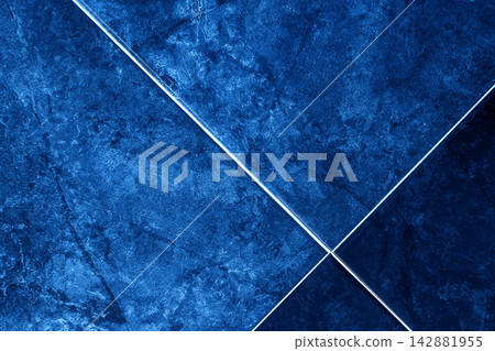 Texture blue navy cold color abstract ceramic floor tile pattern background flooring structure backdrop Texture blue navy cold color abstract ceramic floor tile pattern background flooring structure backdrop 142881955