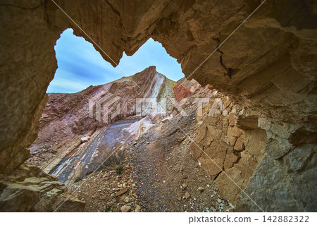 Anniversary Mine Tunnel Entrance Overton Nevada Rugged Geology and Dramatic Landscape Anniversary Mine Tunnel Entrance Overton Nevada Rugged Geology and Dramatic Landscape 142882322