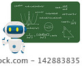 AI Agent: An image illustration of an AI robot that solves complex problems. 142883835