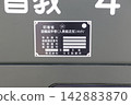 Nameplate of the Japan Ground Self-Defense Force's wheeled armored vehicle (personnel transport type) Patria AMV 142883870