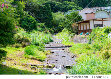 【溫泉小鎮】長野縣上田市冷泉寺溫泉街景【長野縣】 142884687