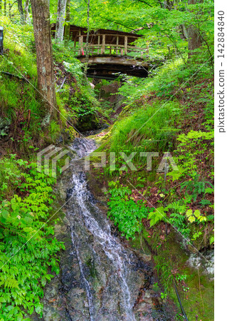 [Hot Spring Town] Streetscape of Kakeyu Onsen, Ueda City, Nagano Prefecture [Nagano Prefecture] 142884840